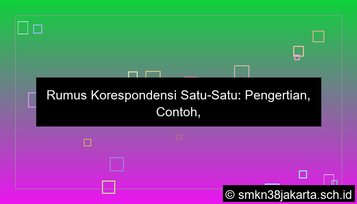 gambar rumus korespondensi satu satu