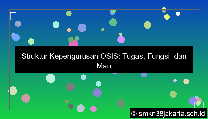 ilustrasi sebutkan struktur kepengurusan osis
