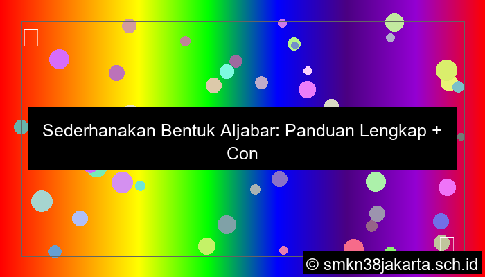 desain sederhanakan bentuk aljabar berikut