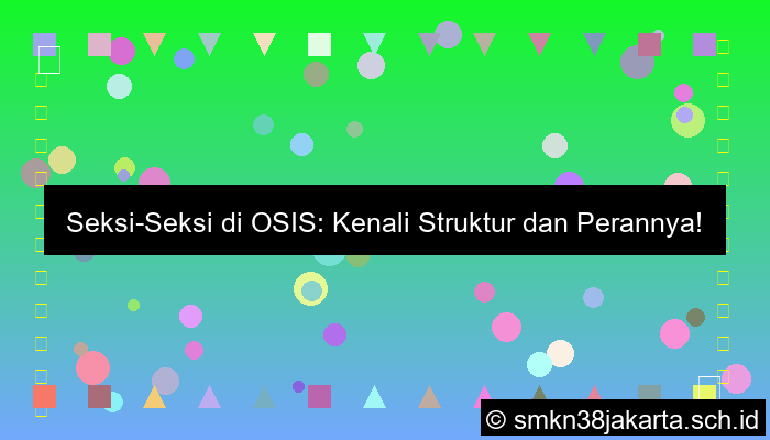 desain seksi apa saja yang ada di osis