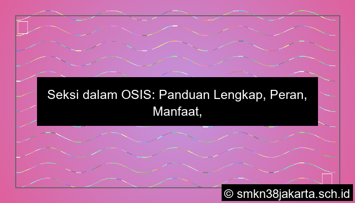 ilustrasi seksi dalam osis