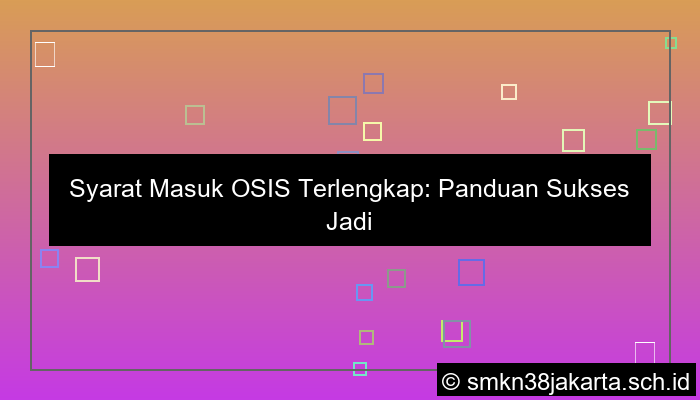 ilustrasi syarat masuk osis