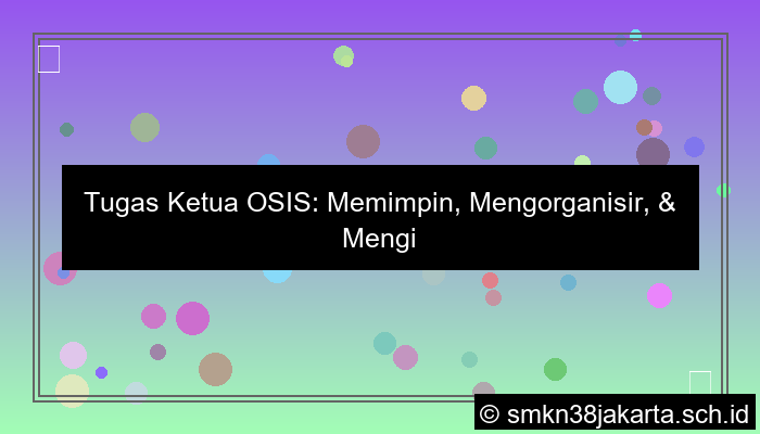 visual tugas tugas ketua osis