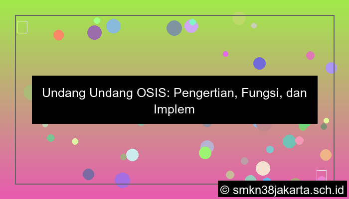 undang undang osis