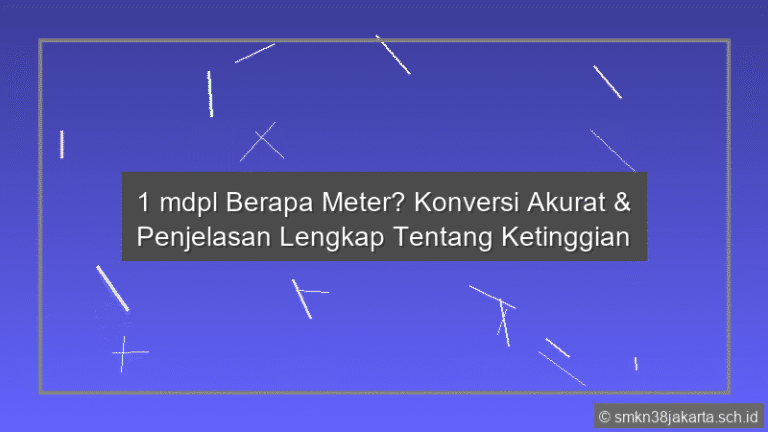 1 Mdpl Berapa Meter