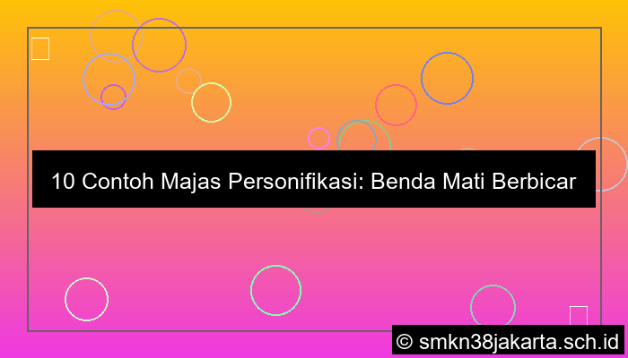 10 contoh majas personifikasi
