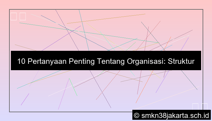 10 pertanyaan tentang organisasi
