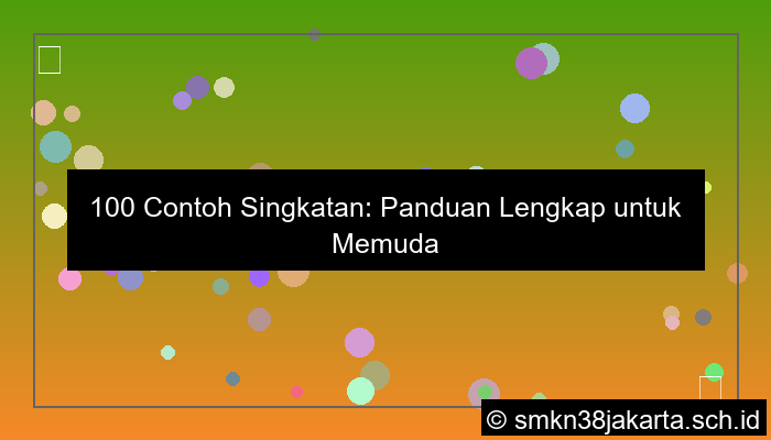 gambar 100 contoh singkatan