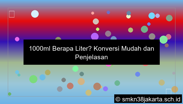 ilustrasi 1000ml berapa liter