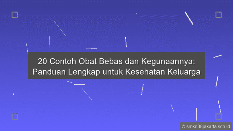 20 Contoh Obat Bebas