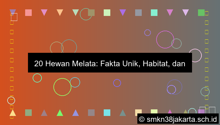 grafik 20 hewan melata