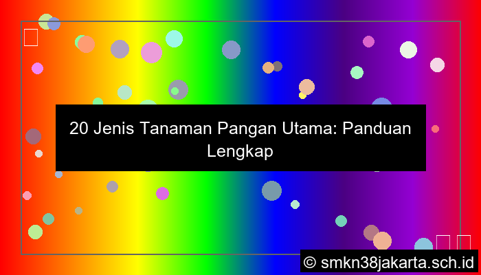 20 jenis tanaman pangan