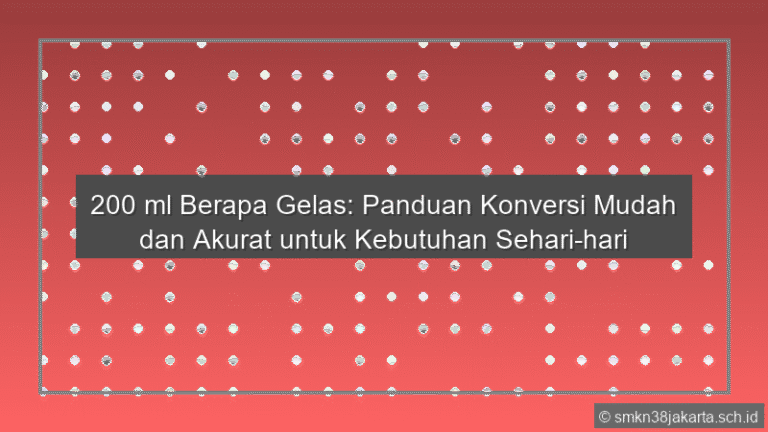 200 Ml Berapa Gelas