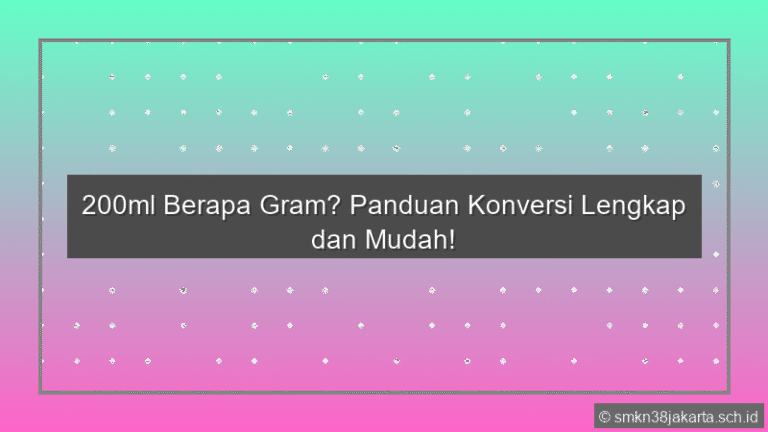 200Ml Berapa Gram