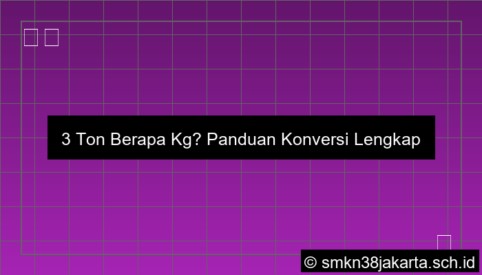 gambar 3 ton berapa kg