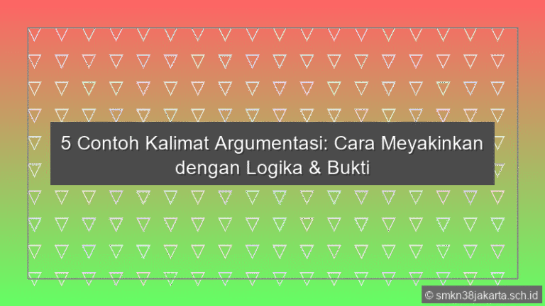 5 Contoh Kalimat Argumentasi