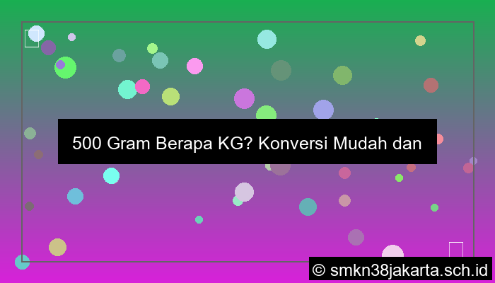 grafik 500gram berapa kg