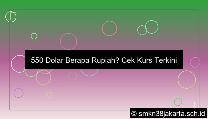 grafik 550 dolar berapa rupiah