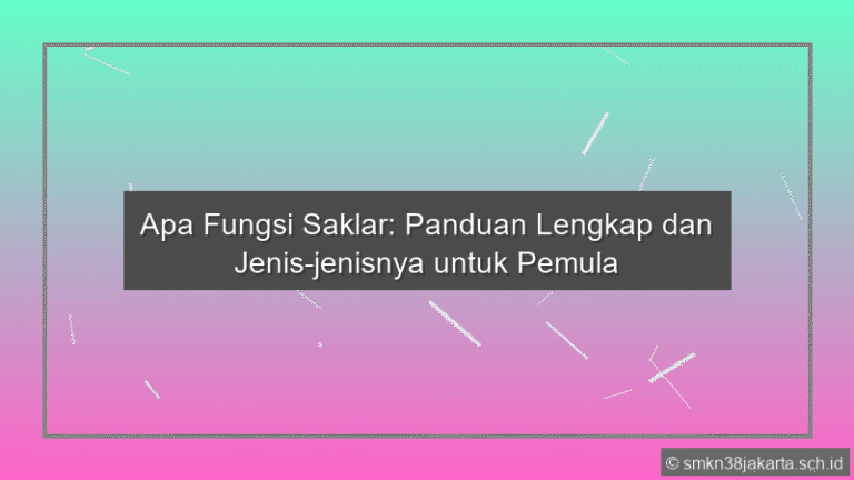 Apa Fungsi Saklar