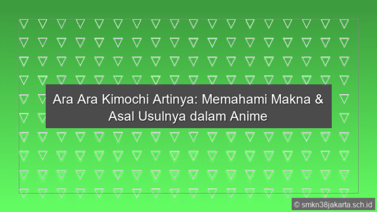 Ara Ara Kimochi Artinya