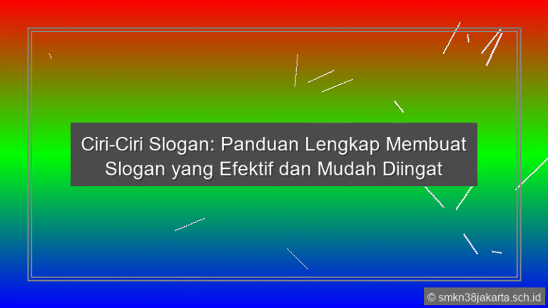 Ciri Ciri Slogan
