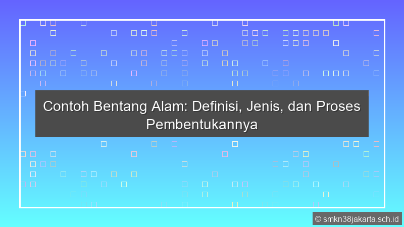 Contoh Bentang Alam