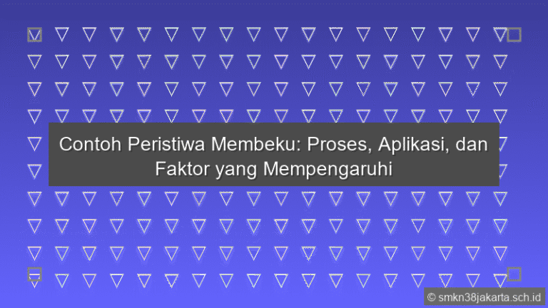 Contoh Peristiwa Membeku