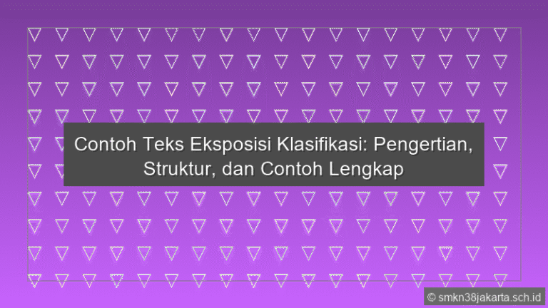 Contoh Teks Eksposisi Klasifikasi