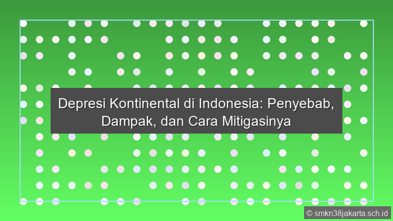 Depresi Kontinental Di Indonesia