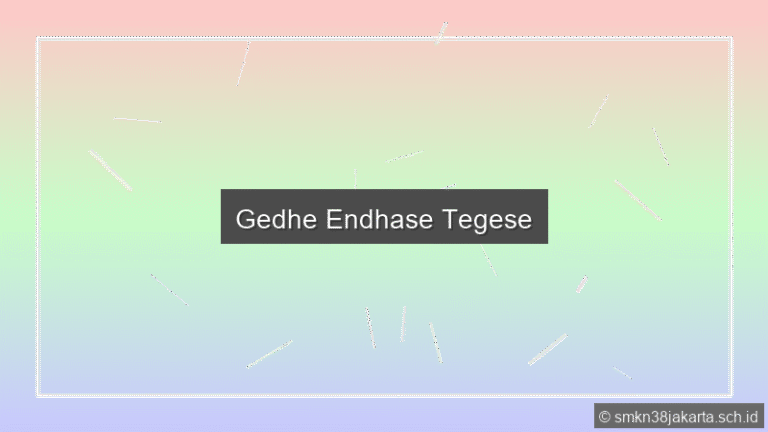 Gedhe Endhase Tegese