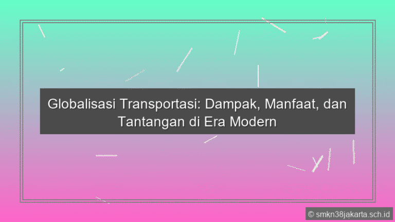 Globalisasi Bidang Transportasi