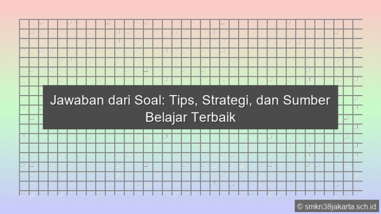 Jawaban Dari Soal