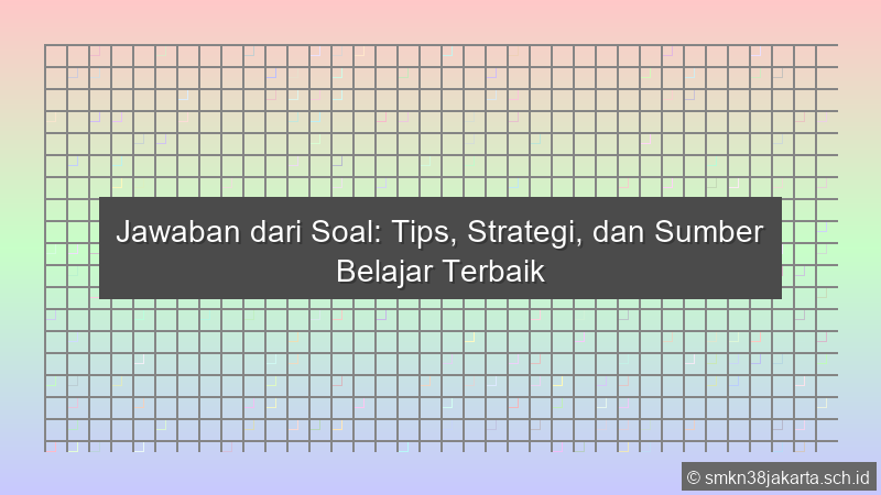 Jawaban Dari Soal