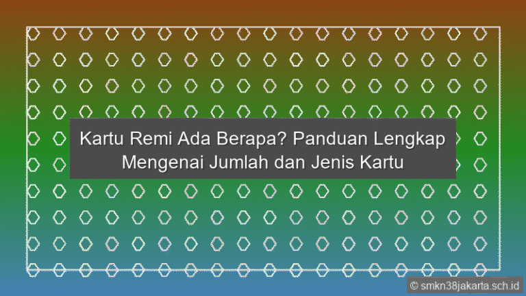 Kartu Remi Ada Berapa