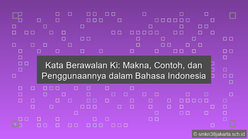 Kata Berawalan Ki