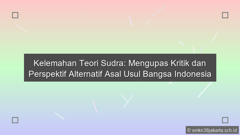 Kelemahan Teori Sudra