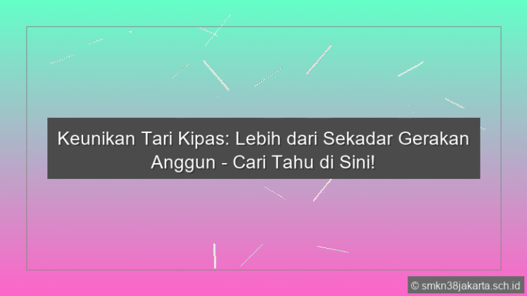 Keunikan Tari Kipas