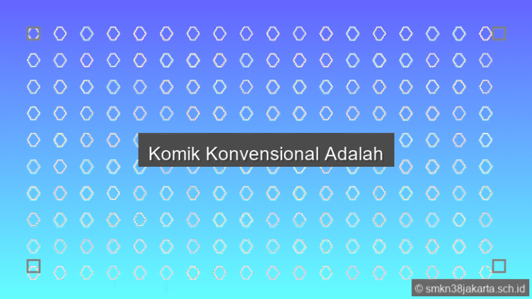 Komik Konvensional Adalah