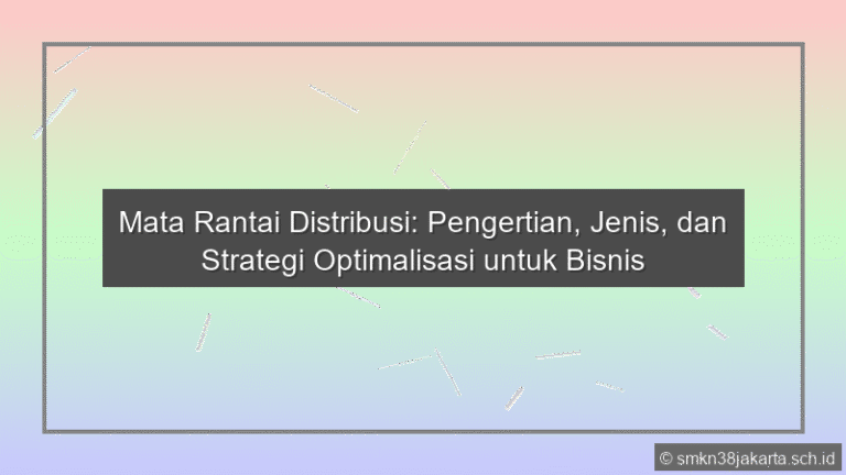 Mata Rantai Distribusi