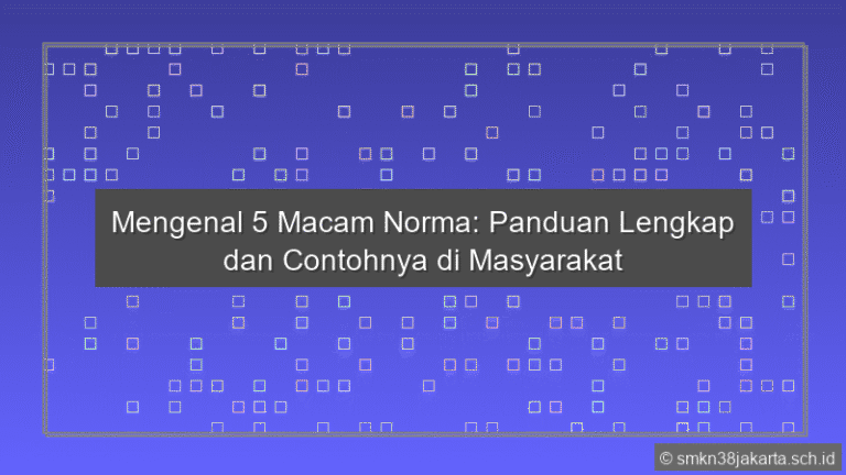 5 Macam Norma