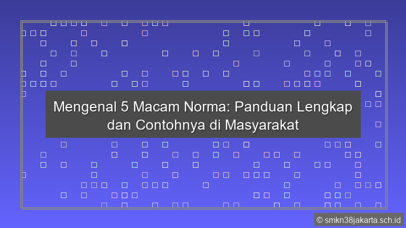 5 Macam Norma
