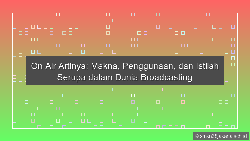 On Air Artinya