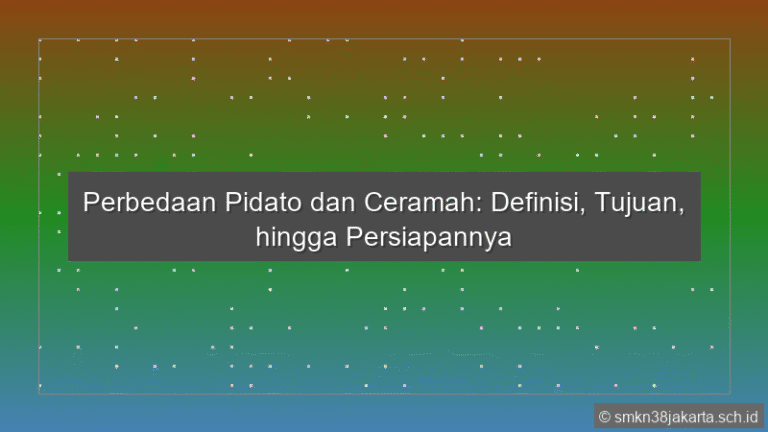 Perbedaan Pidato Dan Ceramah