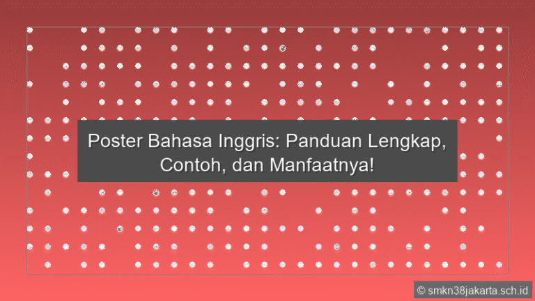 Poster Bahasa Inggris