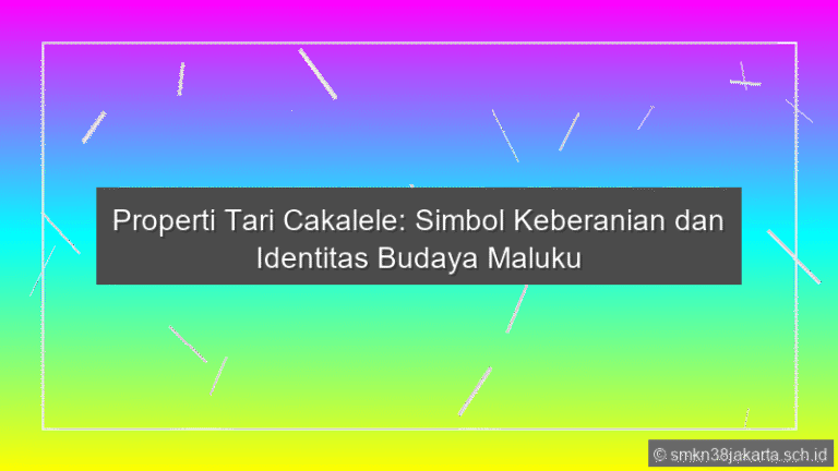 Properti Tari Cakalele