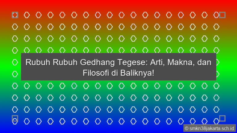 Rubuh Rubuh Gedhang Tegese