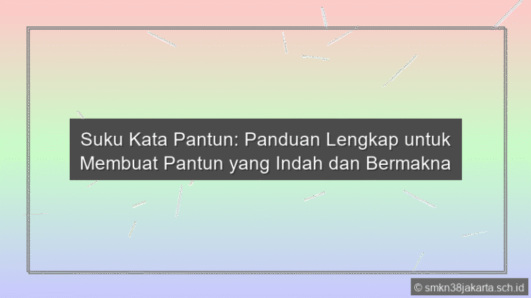 Suku Kata Pantun