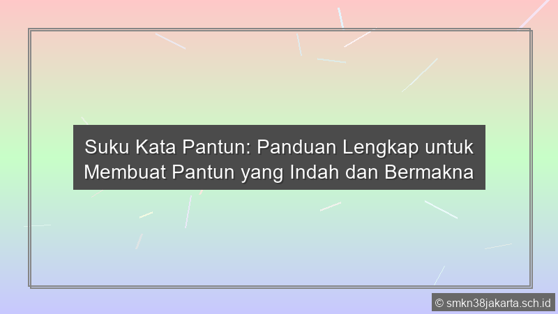 Suku Kata Pantun
