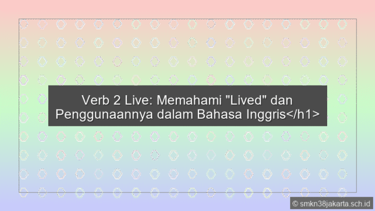 Verb 2 Live