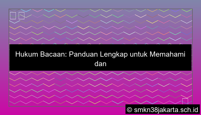 apa itu hukum bacaan